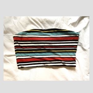🌼striped tube top